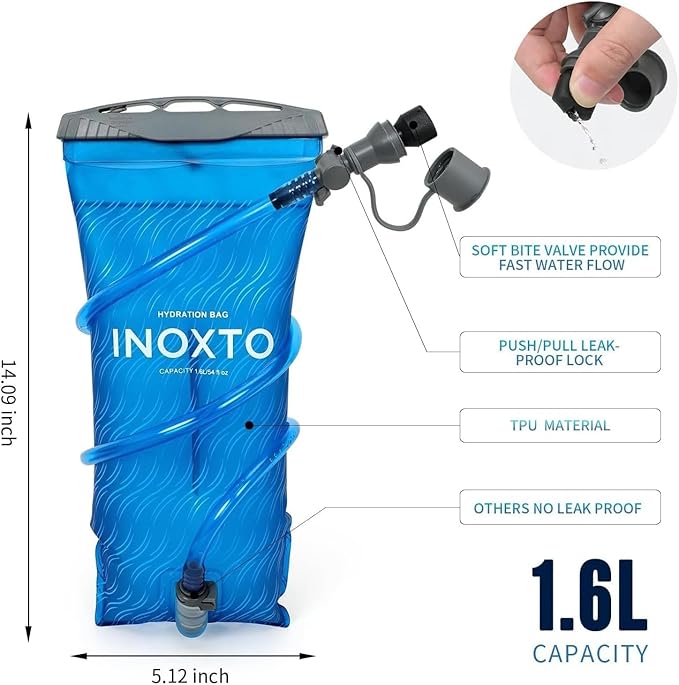 INOXTO Running Hydration Vest Backpack, Lightweight Insulated Pack - Image 2