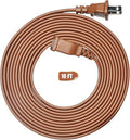 Brown Extension Cord 10FT Flat Extension Cord by Jplenty