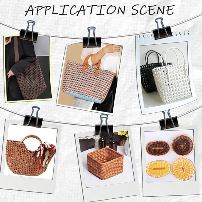 GORGECRAFT 30m*5mm Rattan Weaving Wicker Outdoor Wicker Repair Kit Yellow - Image 4