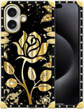 for iPhone 17 Case Luxury Golden Decoration by Unknown