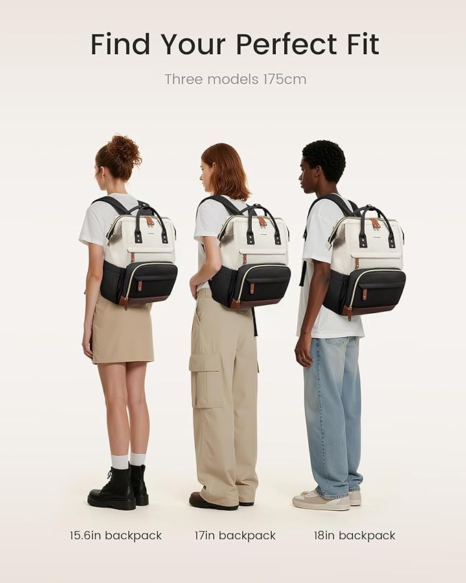 LOVEVOOK Laptop Backpack for Women, 18 Inch Work Business Backpacks Purse - Image 5