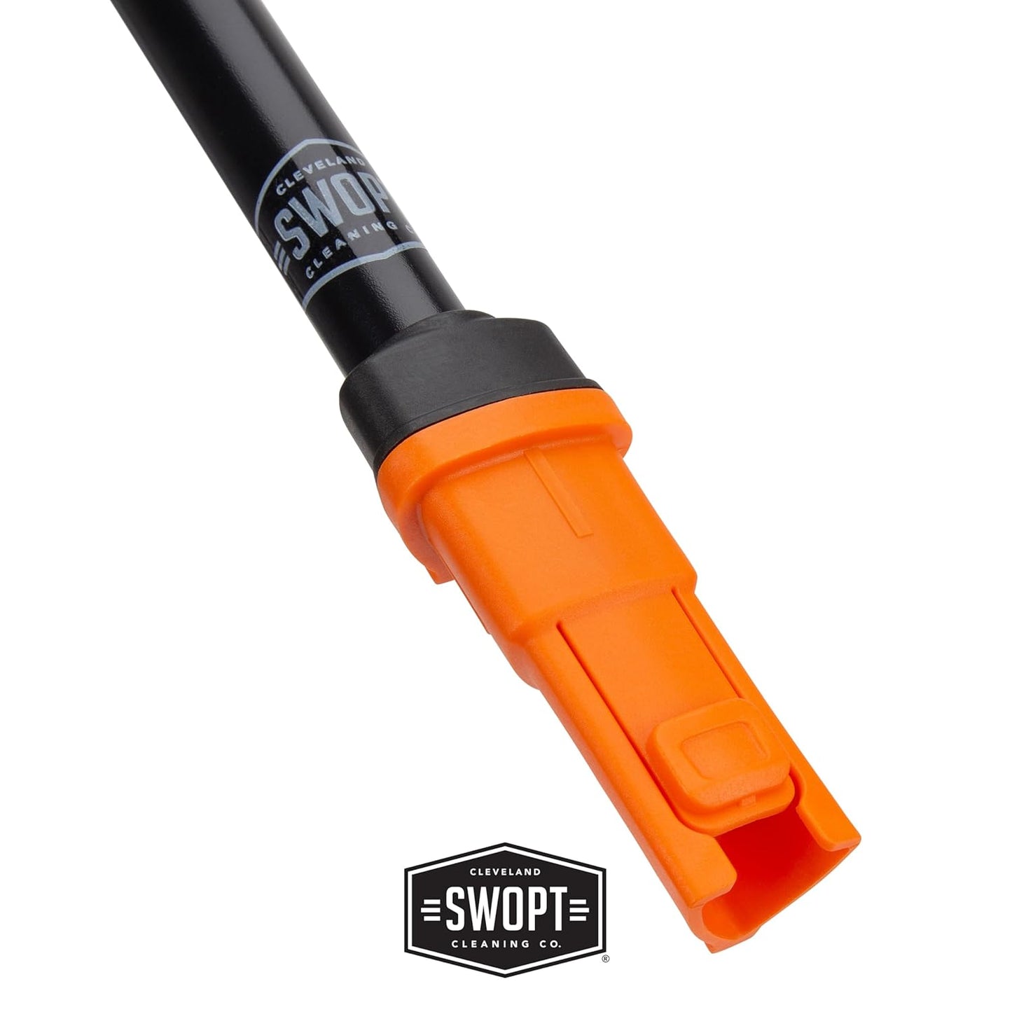 SWOPT Standard 48” Steel Handle – Ergonomic Design Eliminates Loose Handles — Interchangeable with All SWOPT Cleaning Products for More Efficient Cleaning and Storage