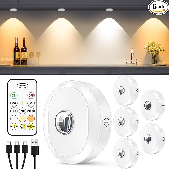 WILLED Rechargeable Puck Lights by WILLED