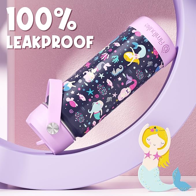 Fimibuke Kids Insulated Water Bottle, 18oz BPA FREE 18/8 Stainless Steel Kids - Image 4