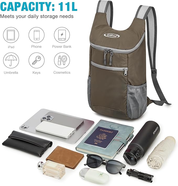 G4Free Lightweight Packable Hiking Backpack - Image 7
