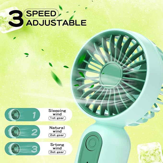 Rossesay 6 Pcs Mini Portable Fan Bulk Cute Handheld Lightweight Small Little - Image 4