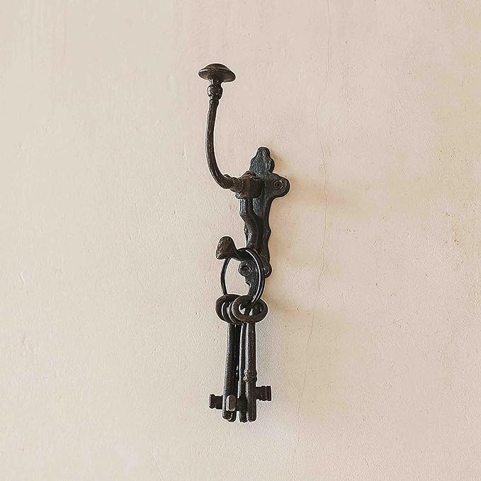 Mystic Colonial Rustic Cast Iron Wall Hooks – Heavy Duty Vintage Utility Hooks - Image 6