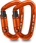 UIAA Certified Professional Heavy Duty Large Locking Carabiner Clips Climbing by AINIKEY