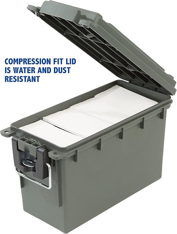 Sheffield 12626 Ammo Storage Box, Stackable .30 Cal Field Boxes, Water and Dust - Image 4