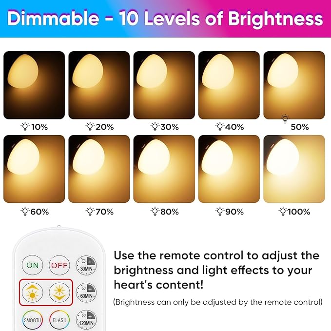 Rechargeable Battery Operated A19 Light Bulbs - Image 3