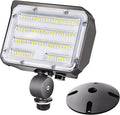 60W LED Flood Light with Knuckle, Outdoor Security Fixture Dusk-to-Dawn by SZGMJIA