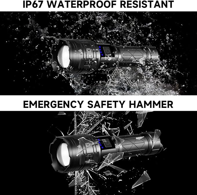 Rechargeable Flashlights High Lumens, Powerful Tactical Flashlights, 5 Modes - Image 6