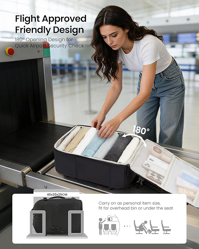 LOVEVOOK 50L Carry on Backpack, Large 17 Inch Travel Backpack - Image 5