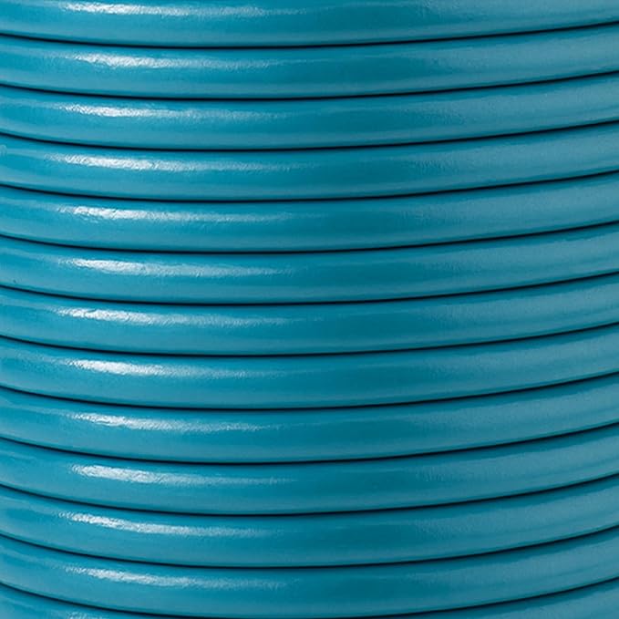 Mandala Crafts Round Genuine Teal Leather Cord - Image 3