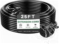 Blackcow Outdoor Power Extension Cord, 25 Ft, IPX6 Waterproof, Cold Weather & by Blackcow