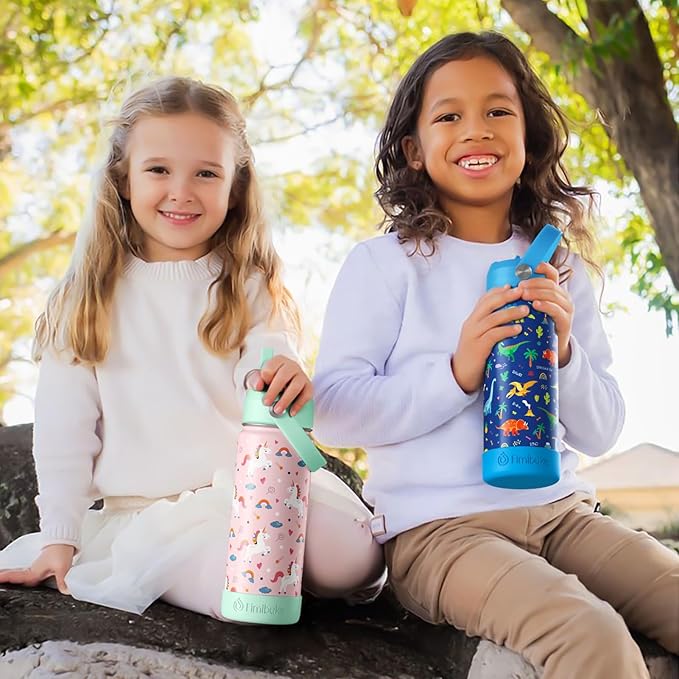 Fimibuke Kids Insulated Water Bottle, 18oz BPA FREE Kids Cups - Image 7