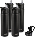 HASLE OUTFITTERS Insulated Water Bottle 22 oz Double Wall Stainless Steel Water by HASLEOUTFITTERS