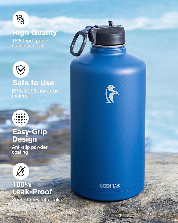 Coolflask 128 oz Gallon Water Bottle Insulated - Image 3