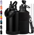 BENZZO 64 oz Water Bottle Insulated Leak Proof Travel Large 1/2 Half Gallon by BENZZO
