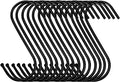 30 Pack Black S Hooks Steel Hanging Hooks Heavy Duty S Hanger Hook Metal by Unknown