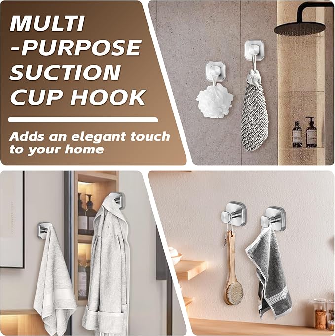 Heavy Duty Reusable Suction Cup Hooks - Image 4