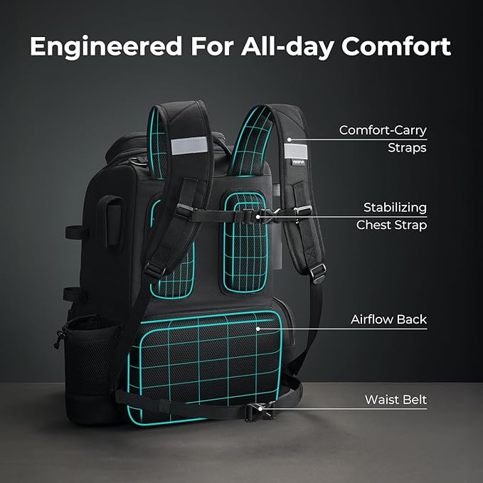Piscifun 52L Fishing Tackle Backpack - Image 5