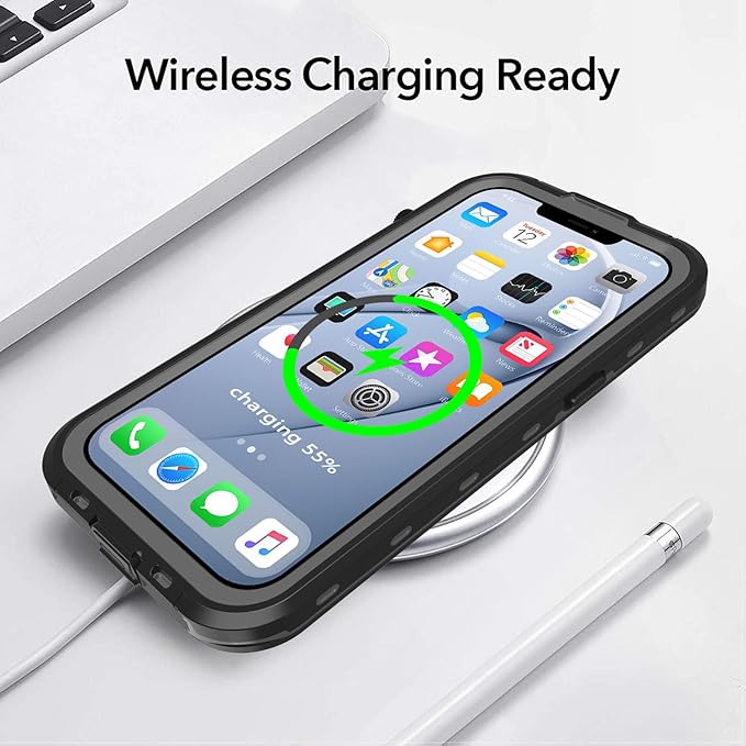for iPhone 14 Plus Case Waterproof, Full-Body Hard Case Built-in - Image 7