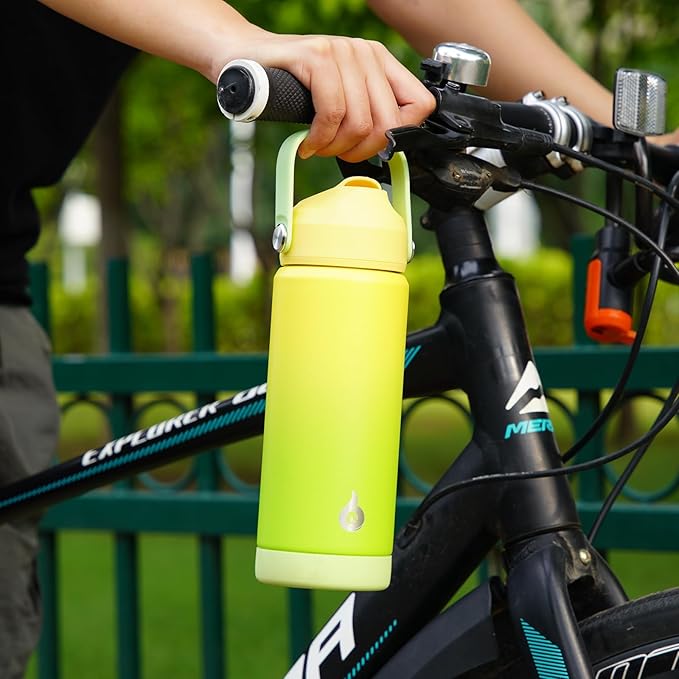 BJPKPK Water Bottle with Straw Lid, 24oz Vacuum Insulated Water Bottles - Image 7