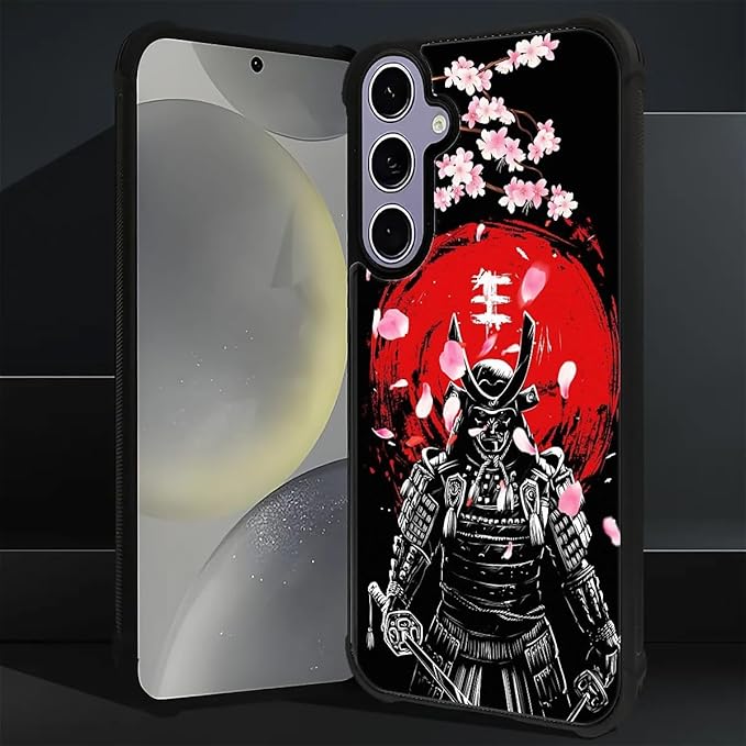 for Samsung Galaxy S24 S25 Case, Sakura Japanese Samurai Pattern Graphic Design - Image 6