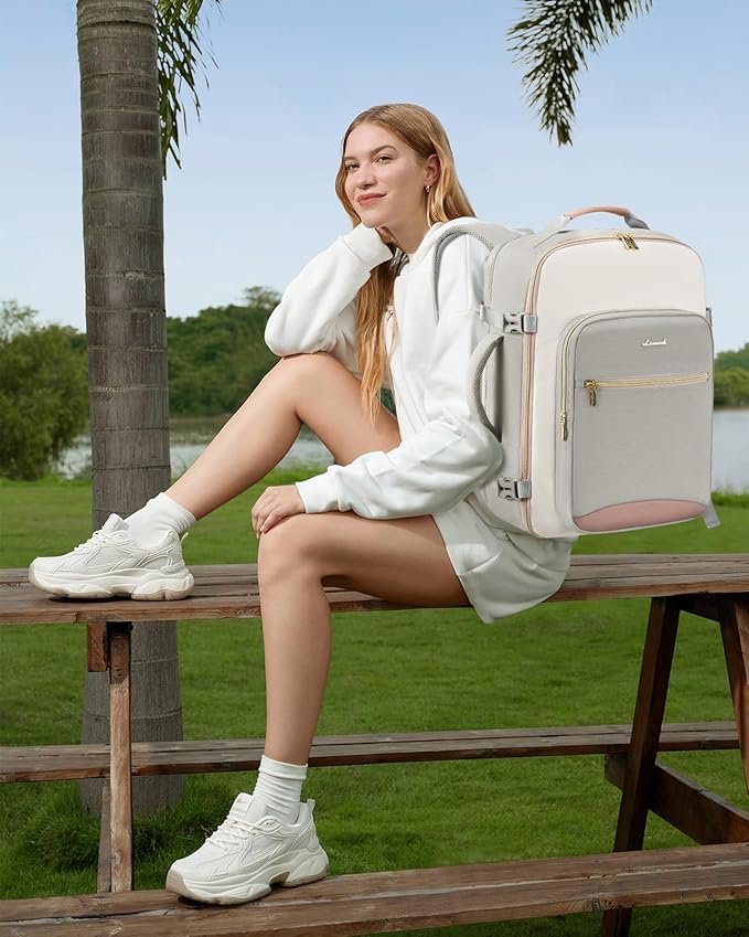 LOVEVOOK 40L Travel Backpack for Women & Men, Airline Approved Carry On Luggage - Image 2