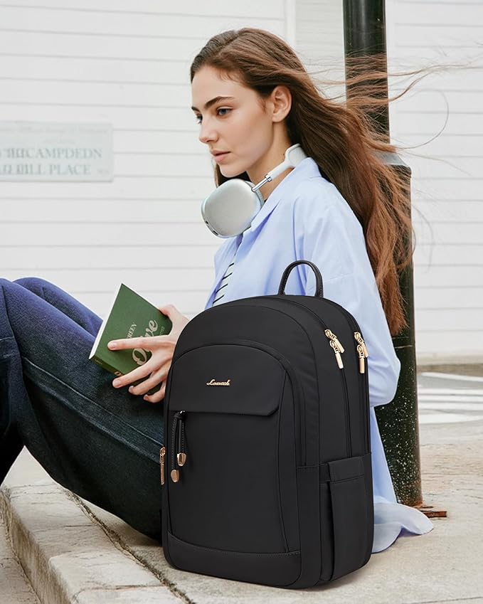 LOVEVOOK Laptop Backpack for Women, 15.6 Inch Waterproof Work Backpack - Image 7