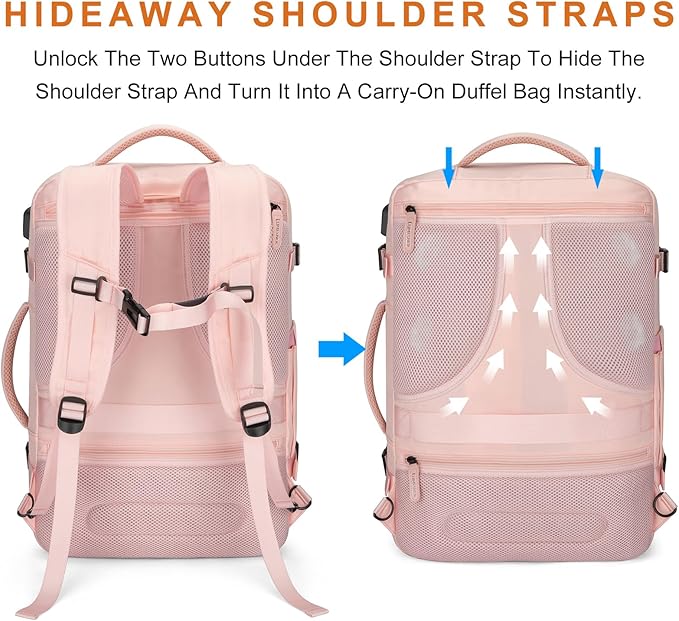 Lumesner Carry on Travel Backpacks, Extra Large 40L Flight Approved Bag - Image 6
