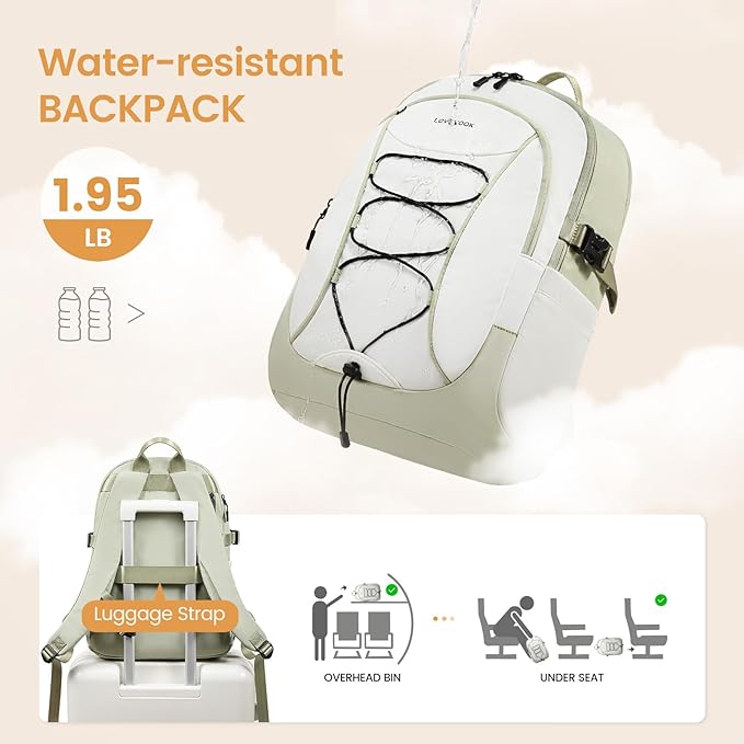 LOVEVOOK Mens Backpack with Giant Tumbler Holder Pocket, 18 Inch Everyday - Image 6