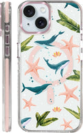 Case for iPhone 15, Sealife Whale Ocean Wildlife Clear Phone Case Design，for by Toulas