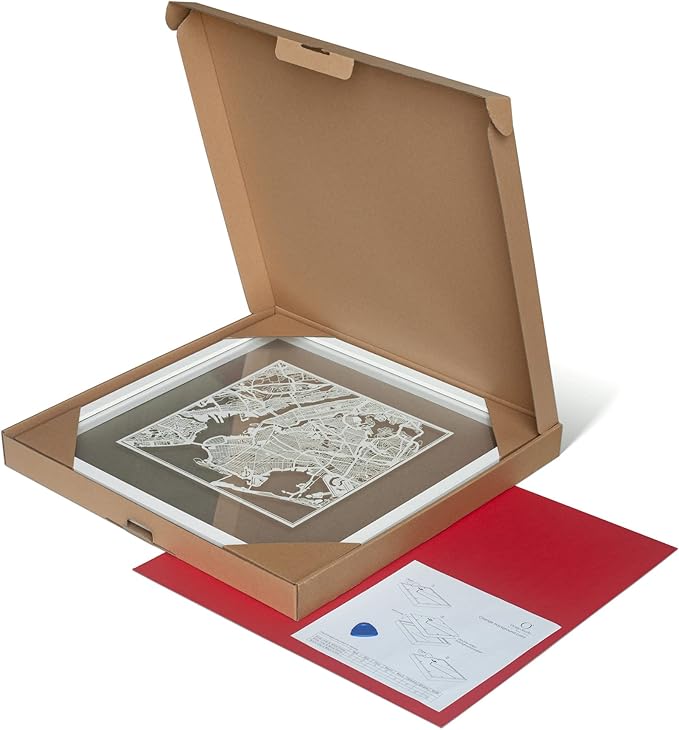 Washington D.C.s Cut Map framed by O3 Design Studio, 18x18 inches, paper - Image 9