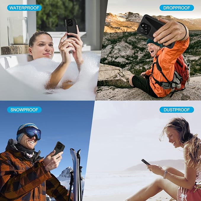 Lanhiem for iPhone 13 Pro Case, IP68 Waterproof Dustproof Shockproof Cases - Image 8