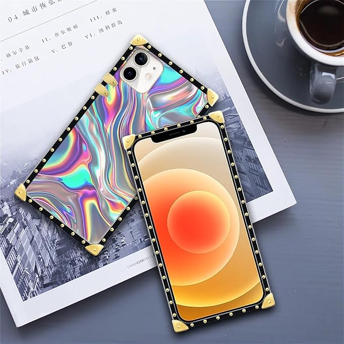 Compatible with iPhone 11 Case, Holographic Abstract Iridescent Textures Luxury - Image 6