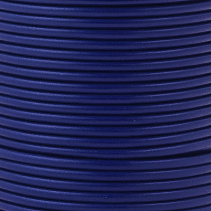 Mandala Crafts Round Genuine Navy Blue Leather Cord - Image 3