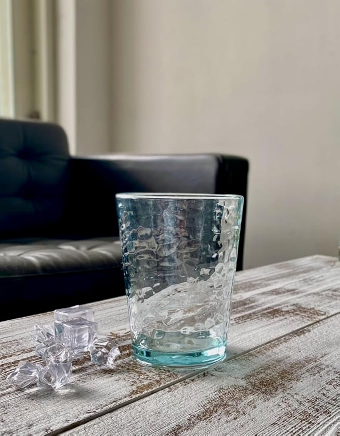 KLIFA- NICE- 14.7 ounce, Acrylic Tumbler Drinking Glasses, Stackable Plastic - Image 6