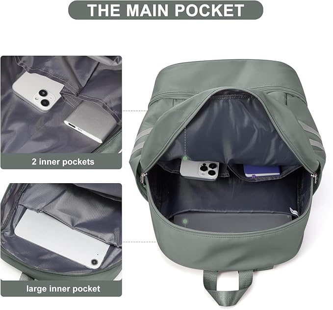 coofay Gym Backpack For Women Waterproof Backpack - Image 3