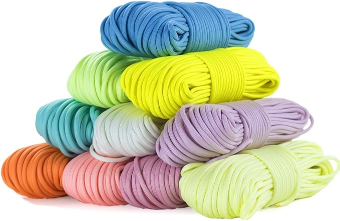 Glow in The Dark Zesty 550lb Paracord – 21 Strand Luminous Parachute Cord - Image 2