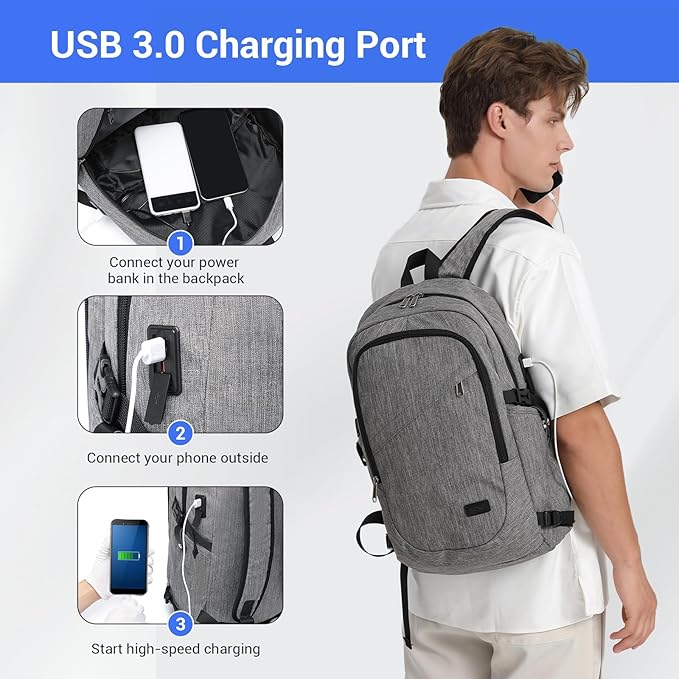 Kono Travel Laptop Backpack - Image 3