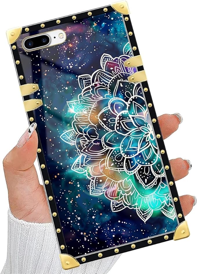 Compatible with iPhone 8 Plus 7 Plus Case, Starry Sky Colourful Mandala Luxury - Image 5