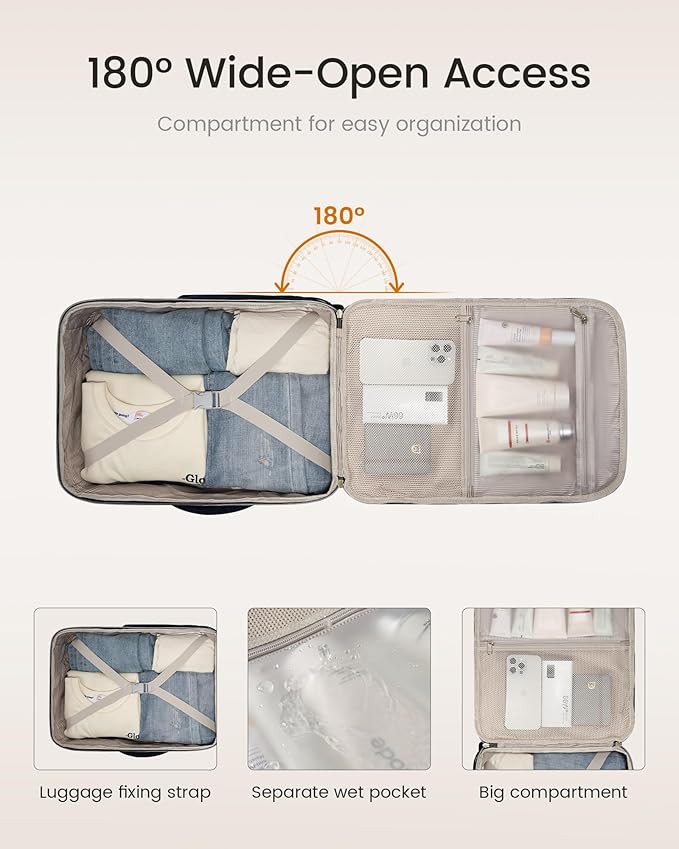 LOVEVOOK 50L Travel Backpack for Women & Men, Airline Approved Carry On Luggage - Image 6
