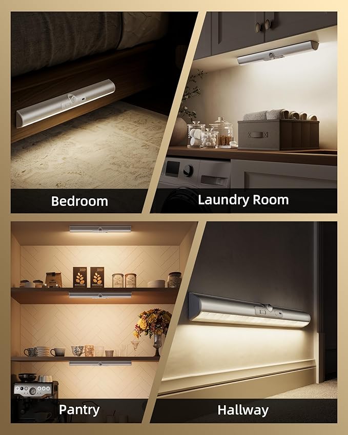 EZVALO 13-inch Motion Sensor Closet Light, LED Rechargeable Closet Light - Image 6