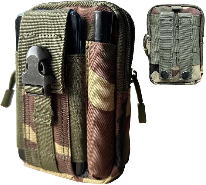 Belt Pouch, Tactical Molle Phone Pouch EDC Utility Pouches Waist Bag, Small - Image 8
