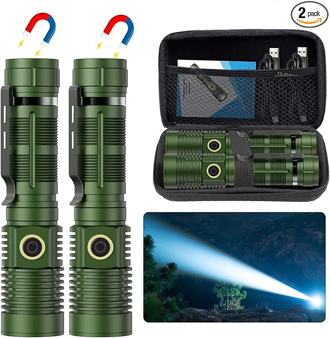 Hoxida Small Tactical Flashlights High Lumens by Hoxida