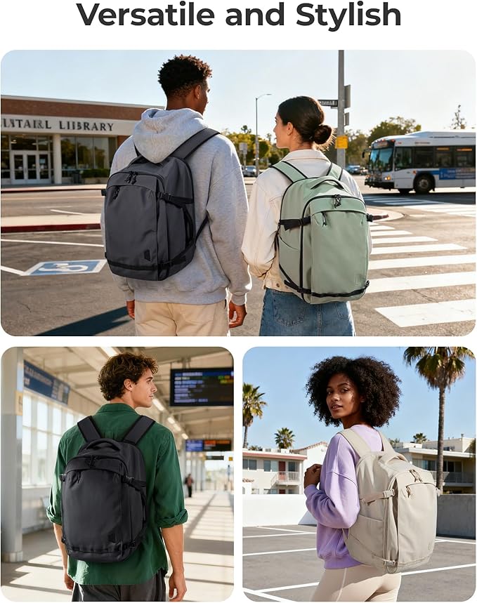 BAGSMART Travel Backpack Women, 17.3 Inch Carry On Backpack Flight Approved - Image 8