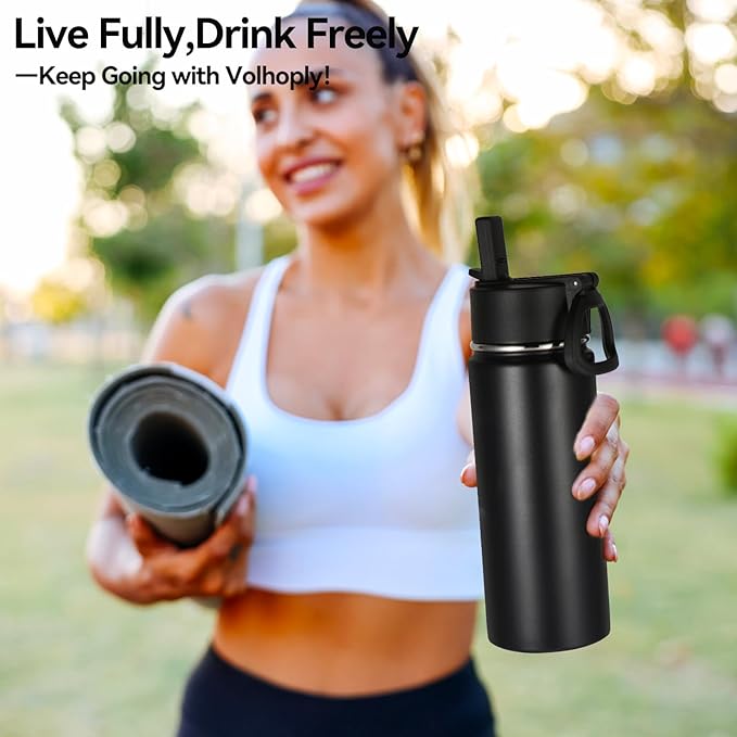 Volhoply 18oz Kids Insulated Water Bottle, Stainless Steel Water Bottles - Image 7