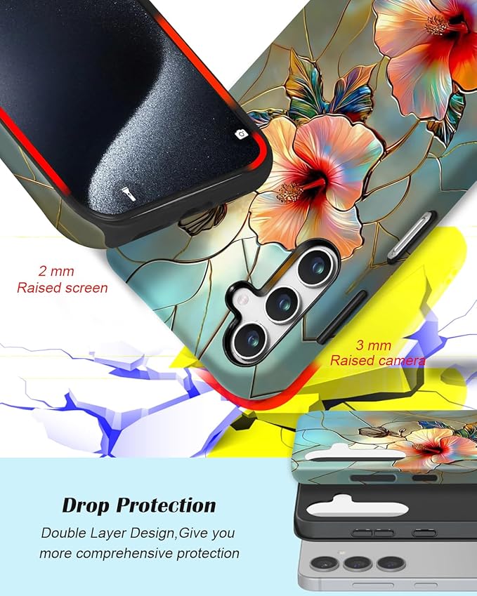 Compatible for Samsung Galaxy A27 5G Case, Dual Layer Heavy Duty 2 in 1 - Image 3